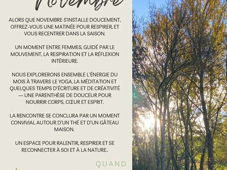 MATINÉE YOGA, MÉDITATION & CERCLE DE FEMMES TRUSCAS