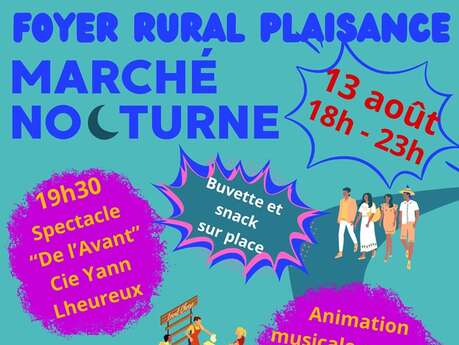 MARCHÉ NOCTURNE ET SPECTACLE "DE L'AVANT"