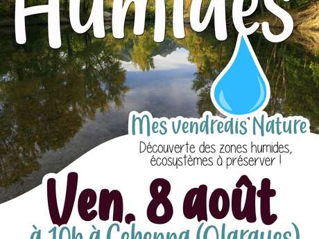 MES VENDREDIS NATURE À CEBENNA :  ZONES HUMIDES, DES ÉCOSYSTÈMES À EXPLORER !