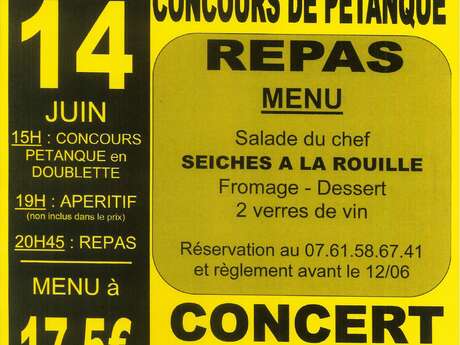 CONCOURS DE PETANQUE