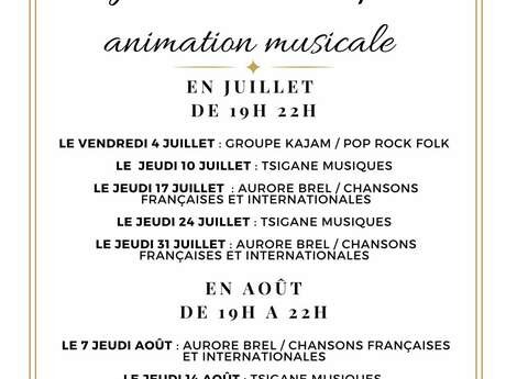 SOIRÉE TAPAS ET ANIMATION MUSICALE
