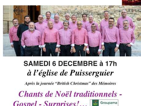 CONCERT DE NOEL : LE CHOEUR D'HOMMES DE MONTALAUROU