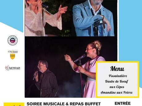 SOIRÉE MUSICALE ET REPAS BUFFET