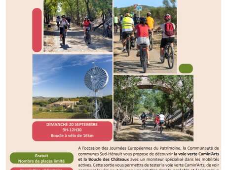 BALADE À VÉLO SUR LA VOIE VERTE CAMIN'ARTS