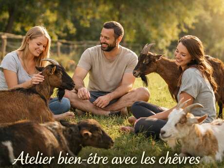 ATELIER BIEN-ÊTRE AVEC LES CHÈVRES
