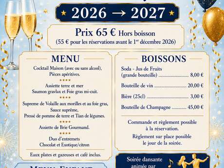 REPAS DE LA SAINT SYLVESTRE 2026