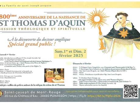 800ÈME ANNIVERSAIRE DE LA NAISSANCE DE ST THOMAS D'AQUIN (SUITE)