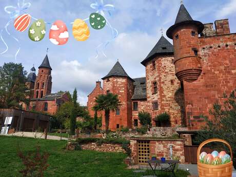 Visite guidée de Pâques et chasse aux oeufs à  Collonges-La-Rouge