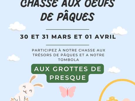 Chasse aux oeufs et tombola aux Grottes de Presque