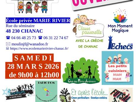 PORTES OUVERTES DE L'ÉCOLE MARIE RIVIER