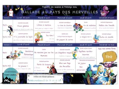 ACCUEIL DE LOISIRS DU BLEYMARD : VACANCES DE PRINTEMPS