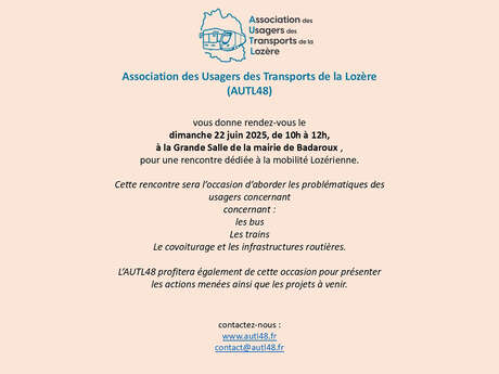 RENCONTRE DÉDIÉE À LA MOBILITÉ