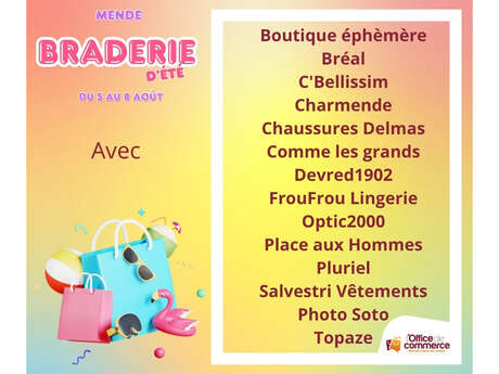 GRANDE BRADERIE D'ÉTÉ DES COMMERÇANTS