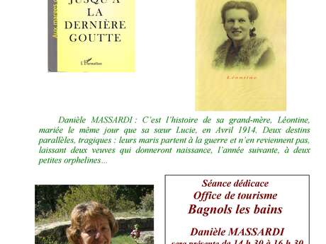 SÉANCE DÉDICACE DANIÈLE MASSARDI
