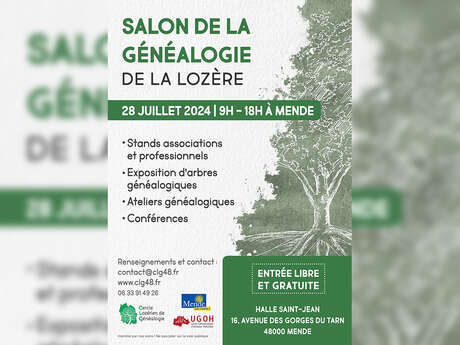 SALON DE LA GÉNÉALOGIE DE LA LOZÈRE - 9ÈME ÉDITION