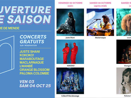 OUVERTURE DE LA SAISON CULTURELLE