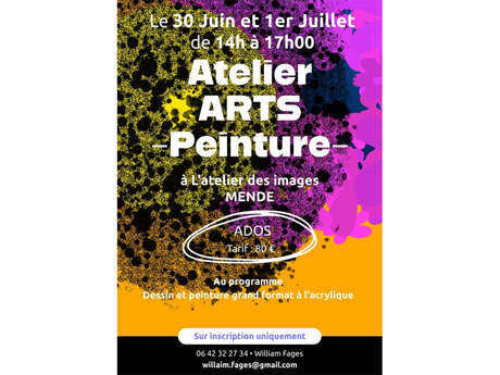 STAGE ARTS PLASTIQUES POUR ADOS