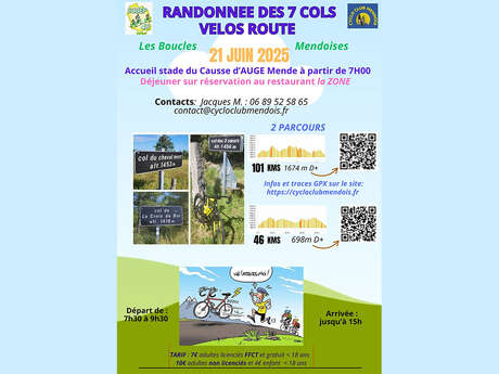 RANDONNÉE DES 7 COLS - VÉLO ROUTE