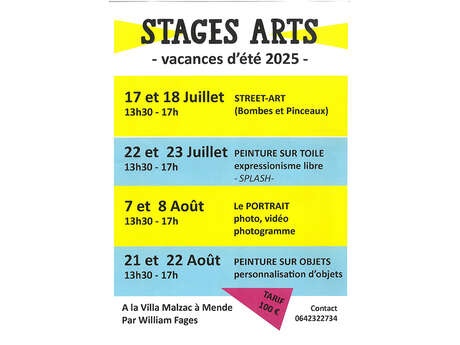 STAGE DE PEINTURE SUR OBJETS