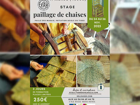 STAGE DE VANNERIE : RÉNOVATION DE CHAISES