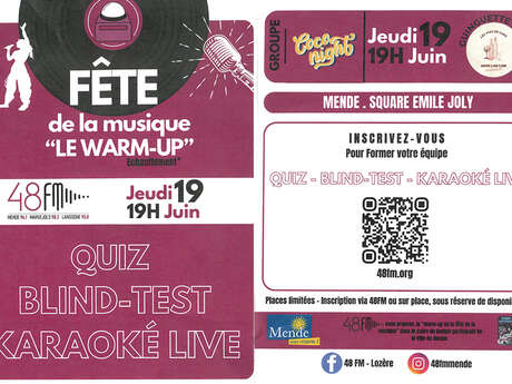 LE WARM-UP DE LA FÊTE DE LA MUSIQUE