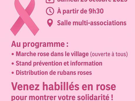 Marche pour Octobre rose Marche pour Octobre rose