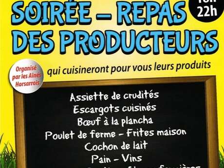 Soirée - Repas des producteurs locaux