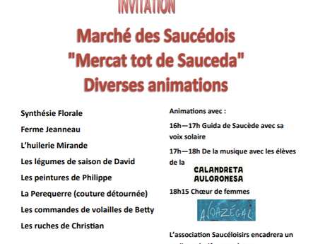 Marché des saucédois "Mercat tot de Sauceda"