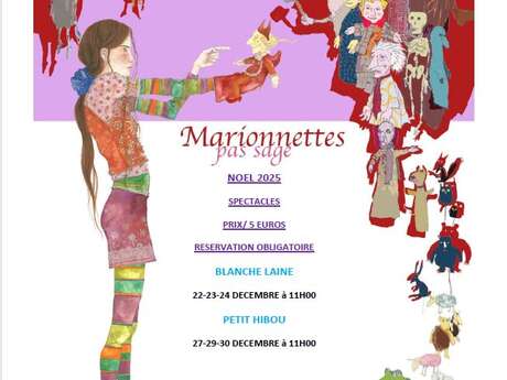 Spectacle Marionnettes Pas Sage "Blanche Laine"