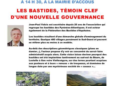 Conférence partage et culture : les bastides, témoin clef d’une nouvelle gouvernance