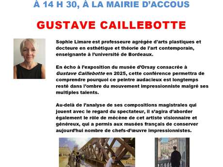 Conférence partage et culture :  Gustave Caillebote