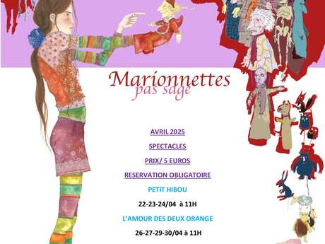 Spectacle de marionnettes : L'amour des deux orange