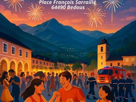 Bal des pompiers et feu d'artifice