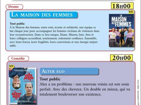 Ciné vallée - La maison des femmes