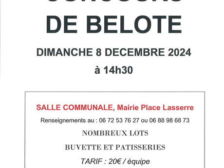 Concours de belote