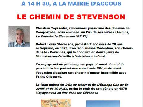 Conférence partage et culture : Chemin de Stevenson