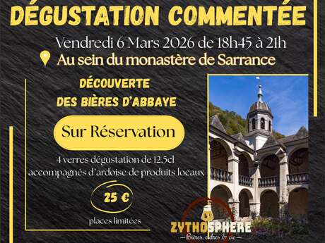 Dégustation commentée - découverte des bières d'Abbaye