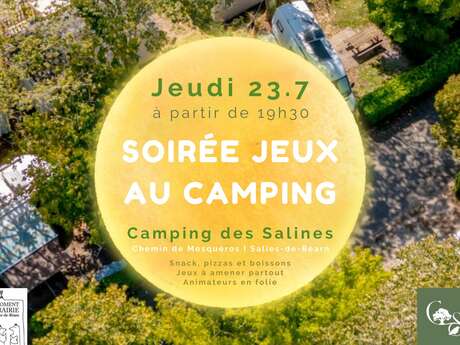 Soirée Jeux au camping des Salines