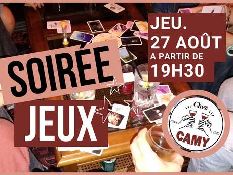 Soirée Jeux Chez Camy