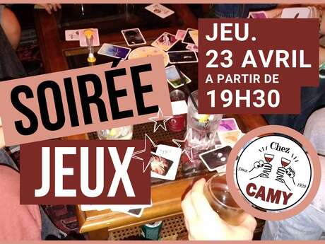 Soirée Jeux Chez Camy