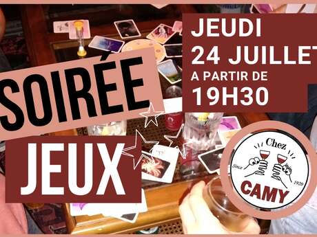 Soirée Jeux Chez Camy