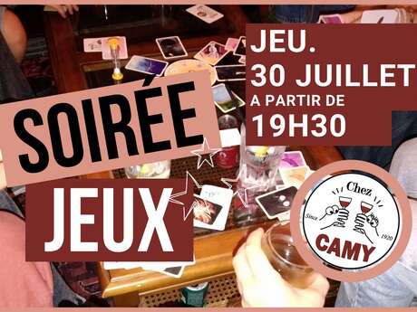 Soirée jeux Chez Camy