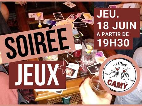 Soirée Jeux Chez Camy