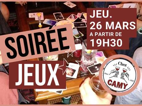 Soirée Jeux Chez Camy