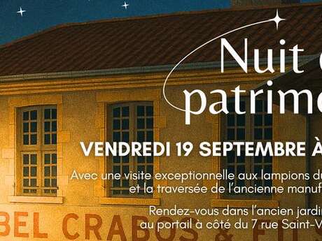 Journée du Patrimoine : Nuit du Patrimoine