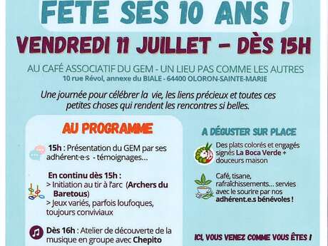 Le GEM fête ses 10 ans !