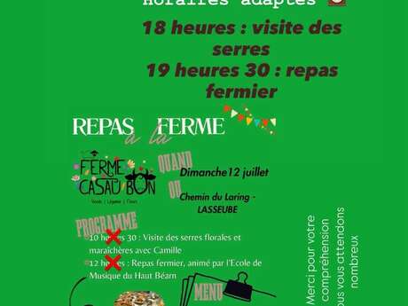 Soirée entre fleurs et saveurs locales