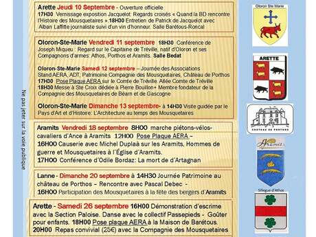 Sur les pas des mousquetaires : ouverture officielle