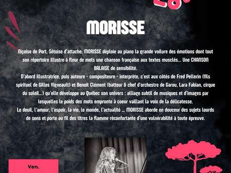 “Les acoustiques de Chantons” Concert de Morisse