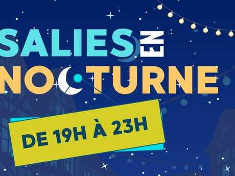 Salies en nocturne et son marché